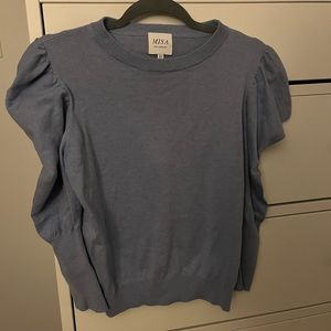 MISA Los Angeles Blue Dressy Top